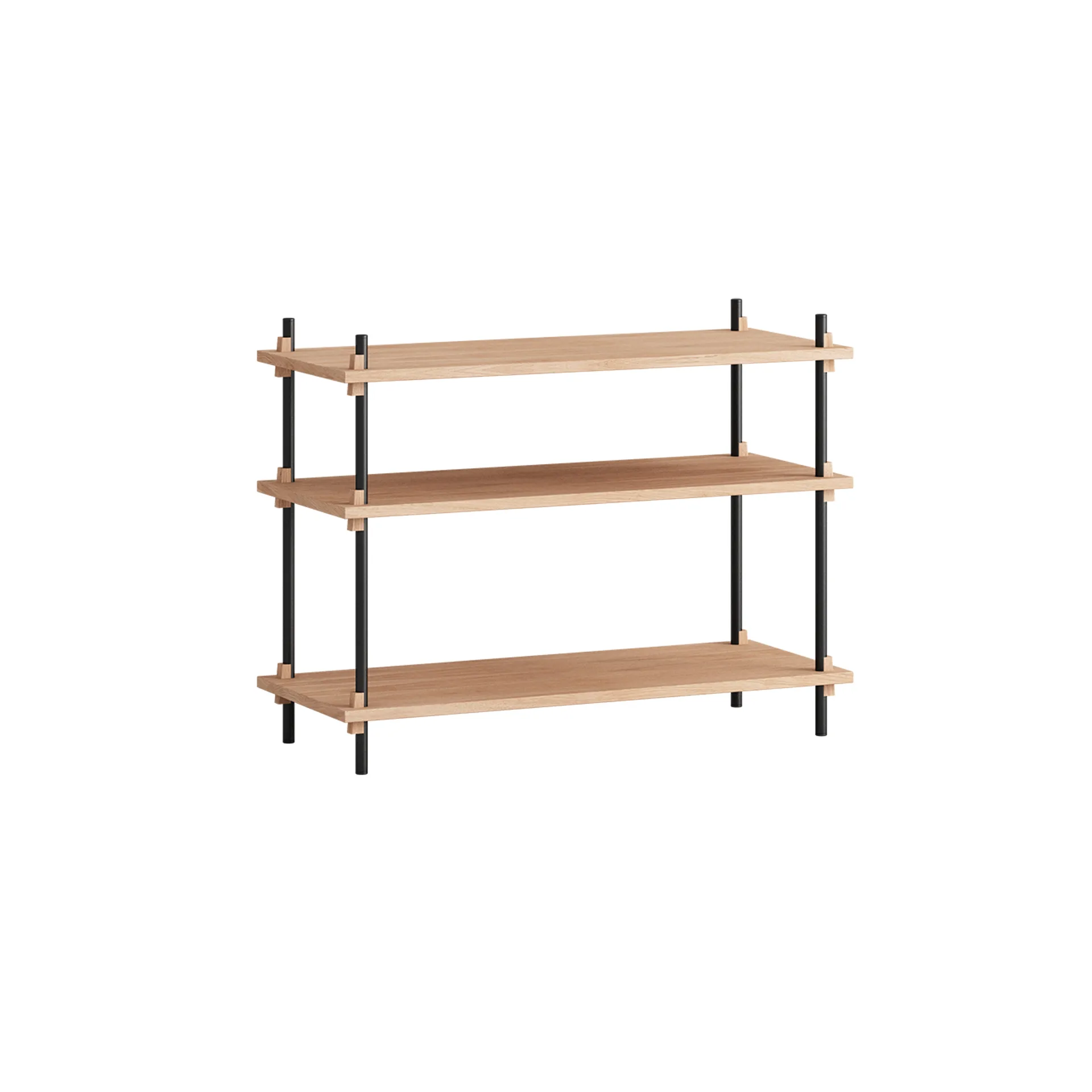 Shelving System classic shelf, Oak-black, 86x65x35 cm, S.65.1.A MOEBE