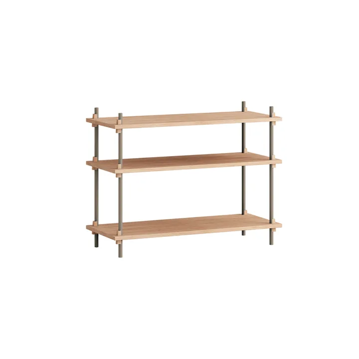 Shelving System classic shelf - Oak-warm grey, 86x65x35 cm, S.65.1.A - MOEBE