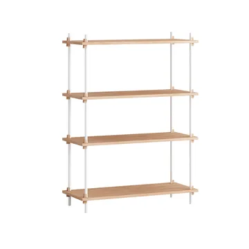 Shelving System classic shelf - Oak-white, 86x115x35 cm, S.115.1.A - MOEBE