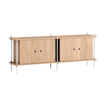 Shelving System sideboard - Oak-white, 163x65x35 cm, S.65.2.D - MOEBE