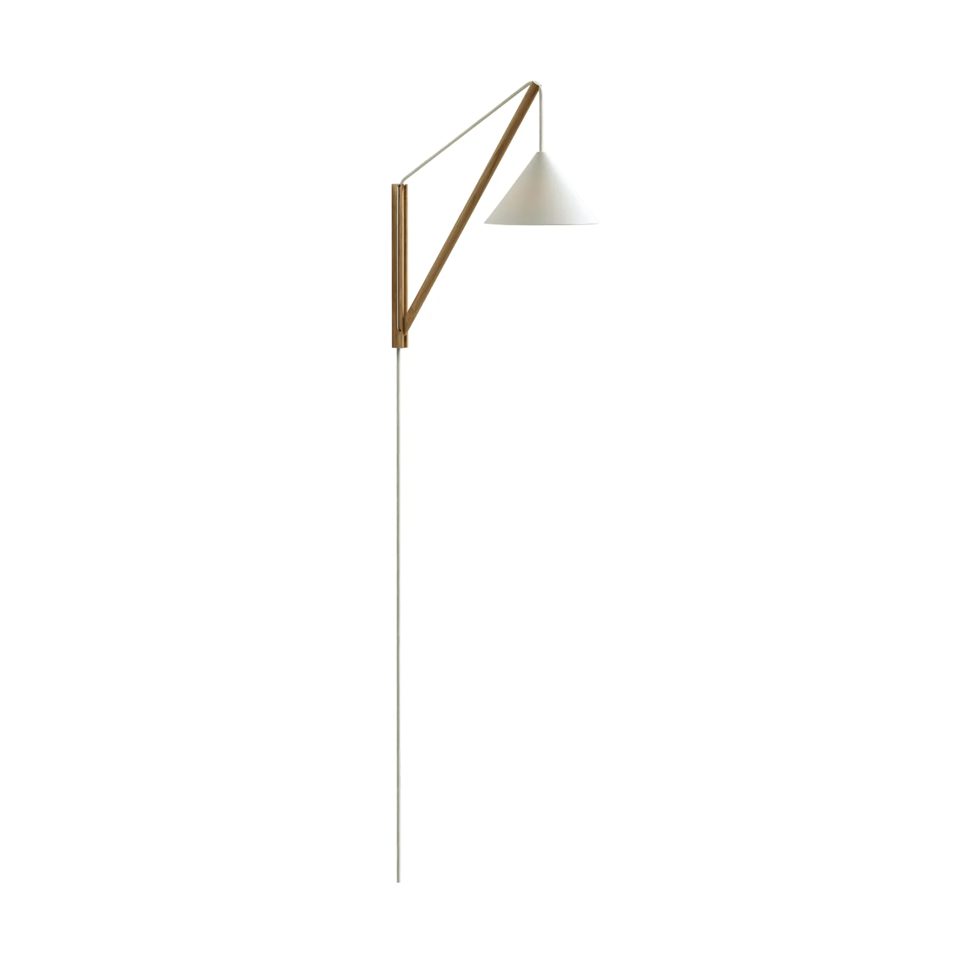 Suspended wall lamp, Oak-white MOEBE