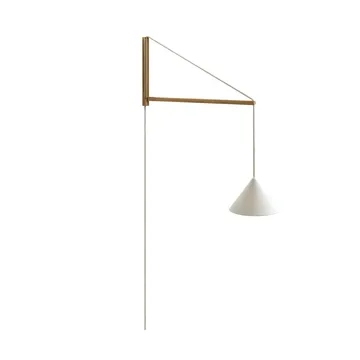 Suspended wall lamp - Oak-white - MOEBE