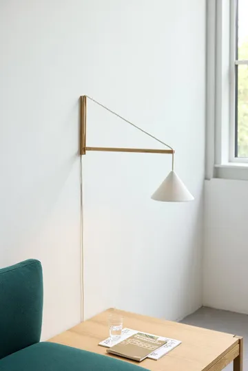 Suspended wall lamp - Oak-white - MOEBE