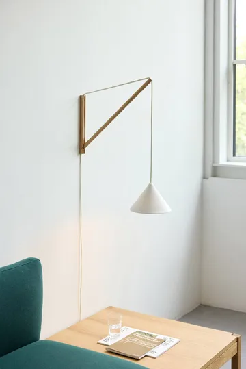 Suspended wall lamp - Oak-white - MOEBE