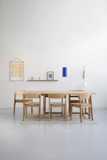 Suspended wall lamp - Oak-white - MOEBE