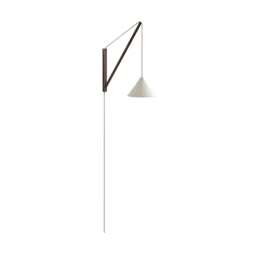Suspended wall lamp - Smoked oak-white - MOEBE