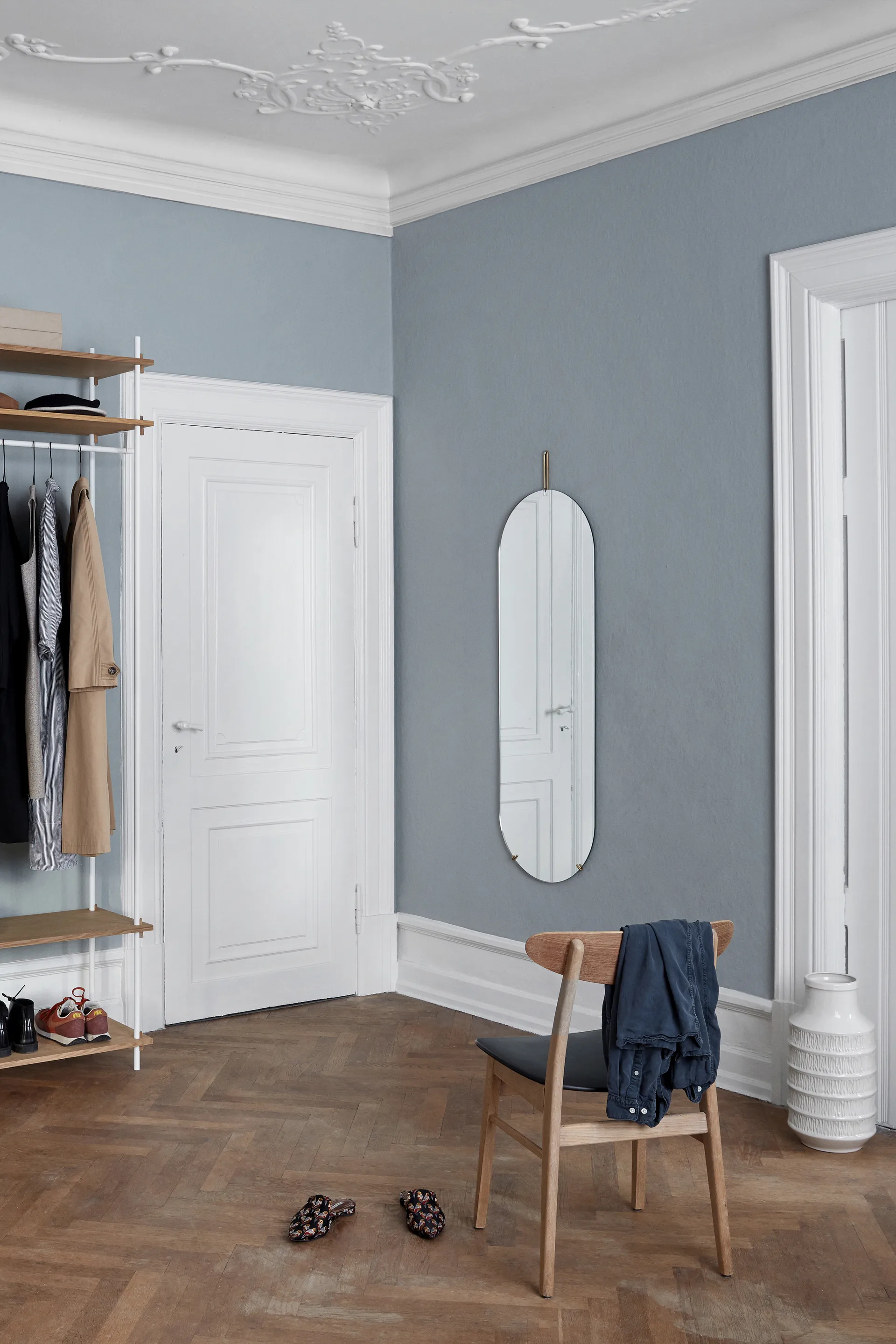 Wall mirror 40.4x146.9 cm, Brass MOEBE