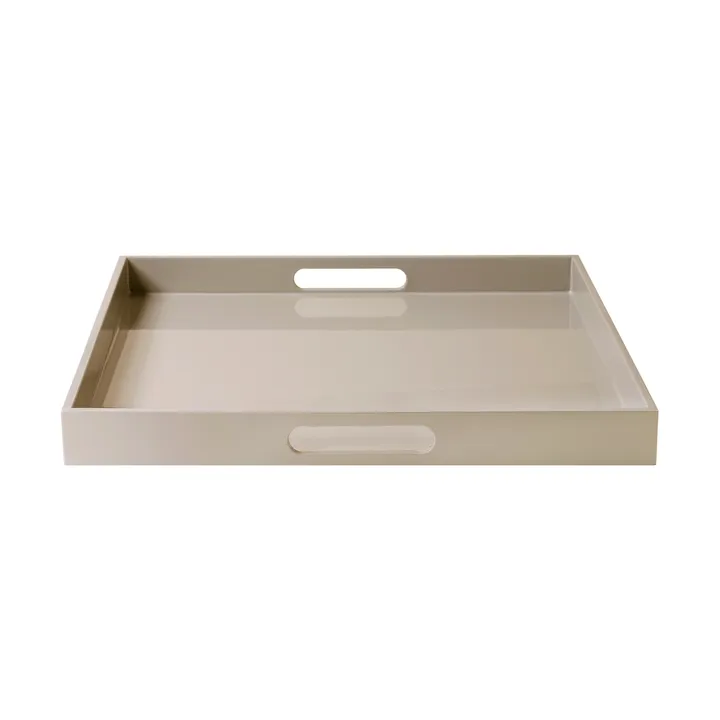 Lux lacquered serving tray 40x40x4 cm - Fawn - Mojoo