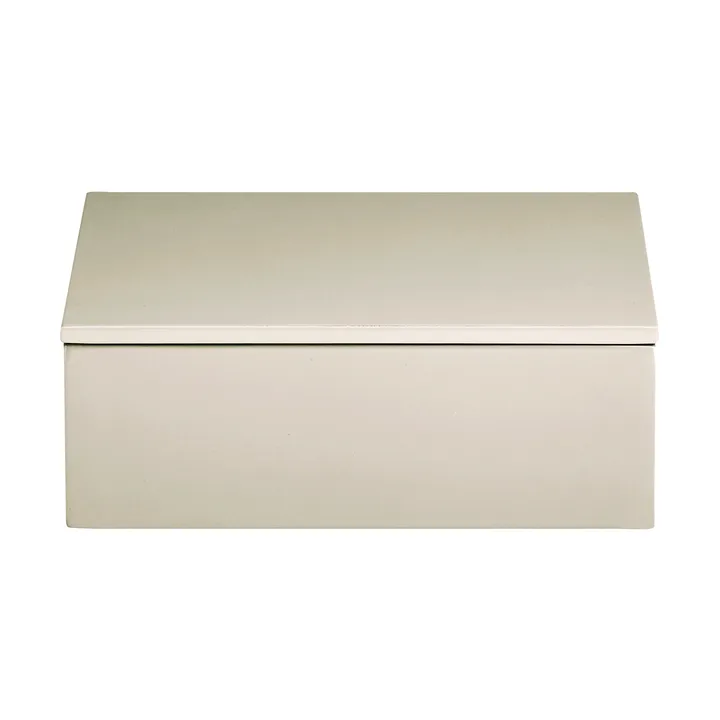Lux lacquered storage box 19x19x7 cm - Latte - Mojoo