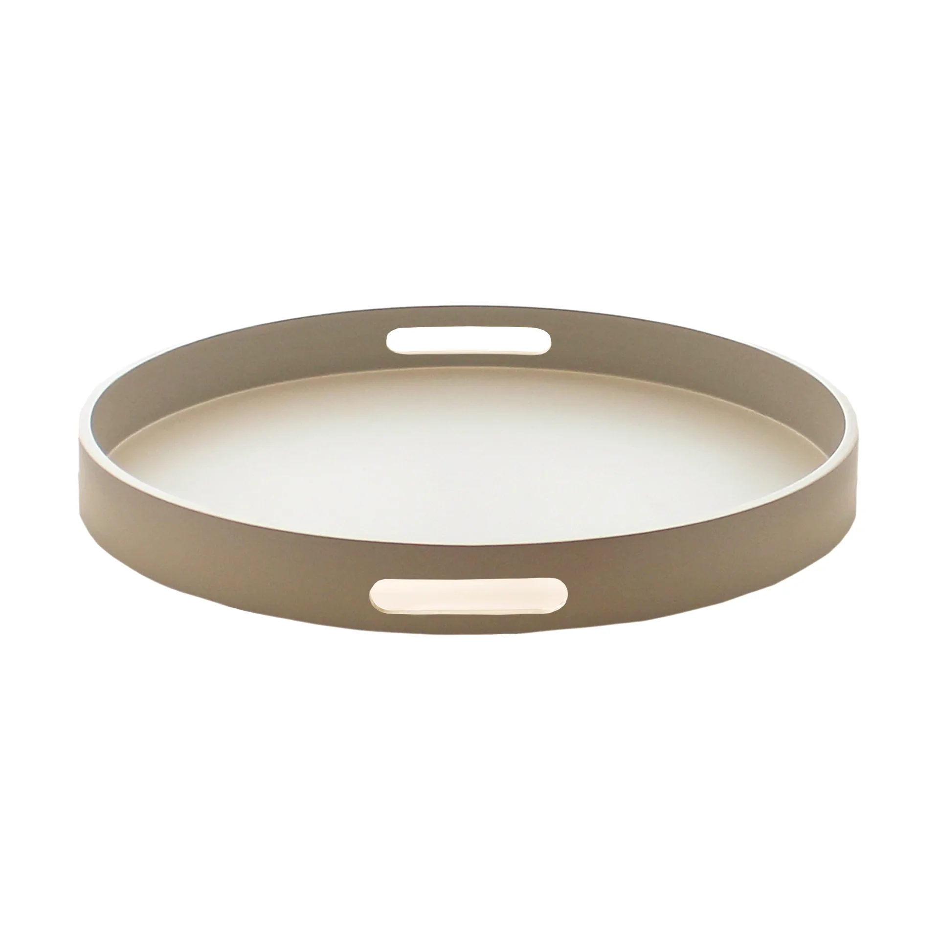 Matte lacquered serving tray Ø40x4 cm, Fawn Mojoo