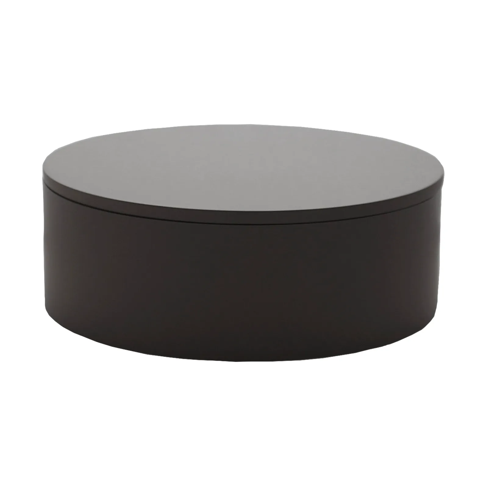 Matte lacquered storage box Ø20x7 cm, Black Mojoo