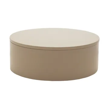 Matte lacquered storage box Ø20x7 cm - Fawn - Mojoo