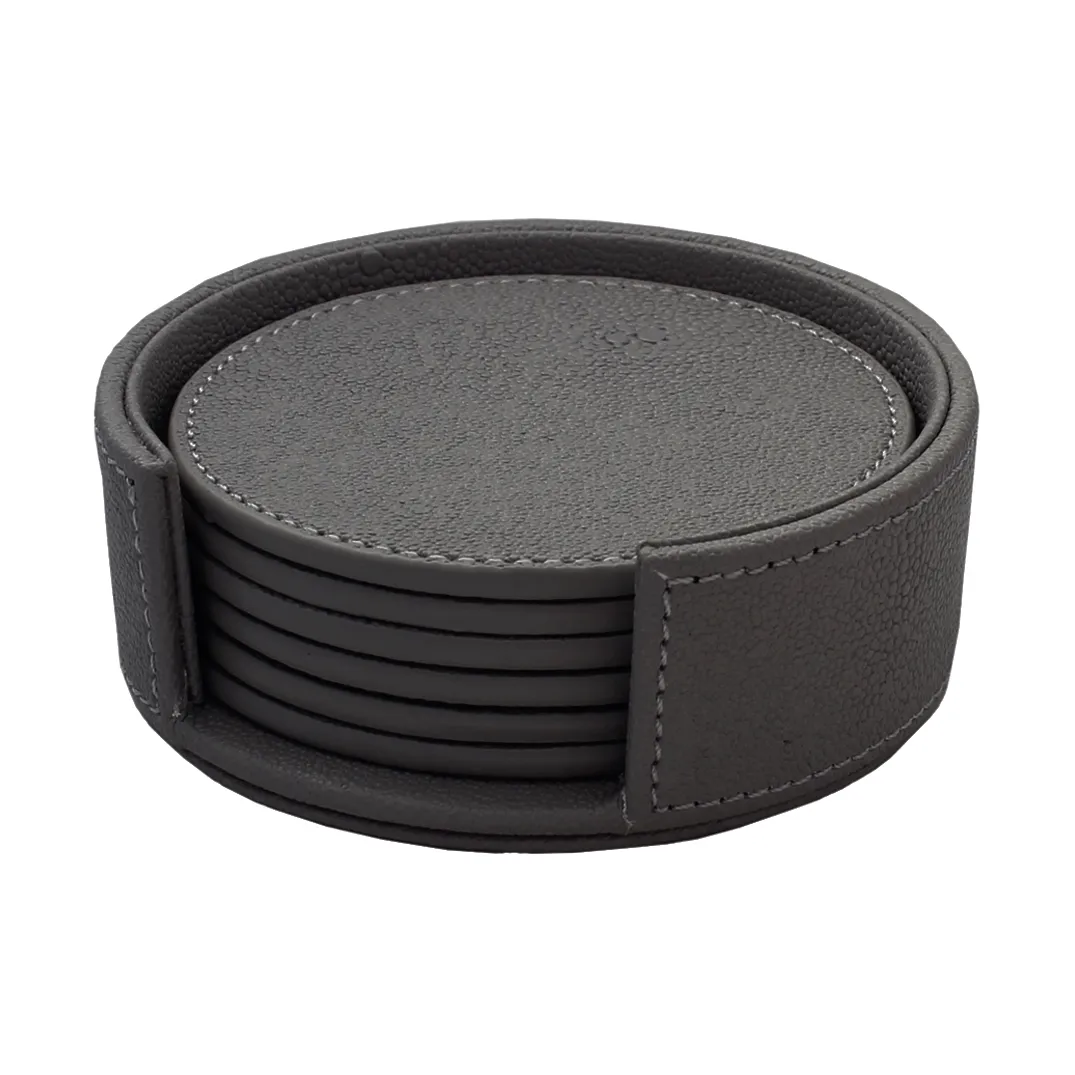 Sting coasters Ø12 cm 6-pack, Black Mojoo