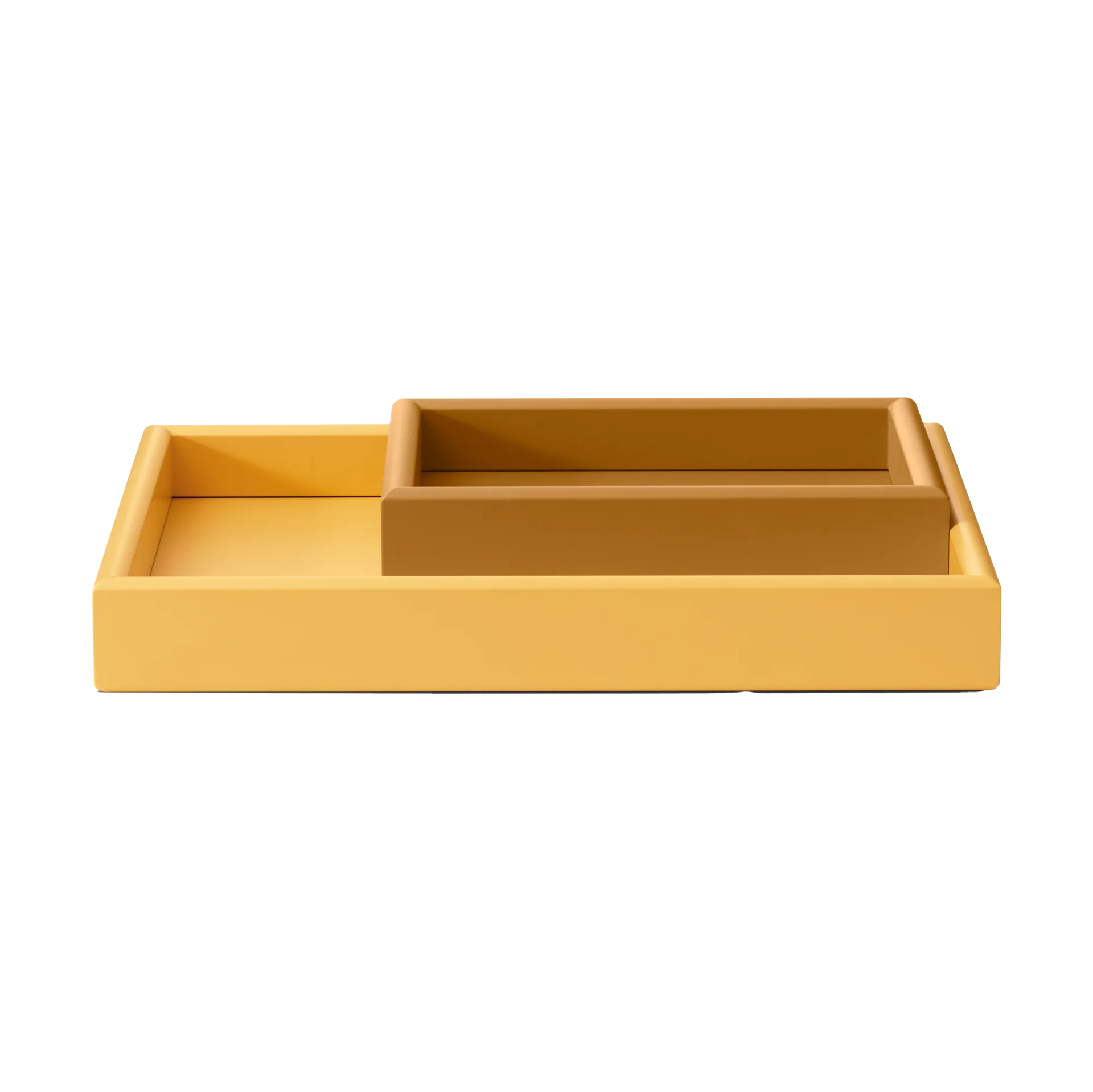 Arrange tray set 2 parts, Amber-acacia Montana