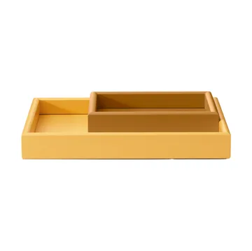 Arrange tray set 2 parts - Amber-acacia - Montana