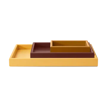Arrange tray set 3 parts - Amber-masala-acacia - Montana