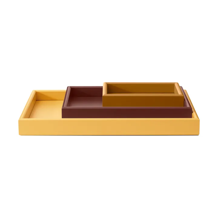 Arrange tray set 3 parts - Amber-masala-acacia - Montana