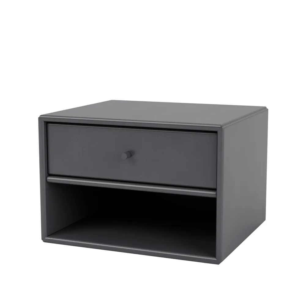 Dash bedside table, Coal 36, incl. suspension cm Montana