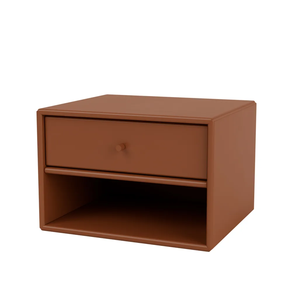 Dash bedside table, Hazelnut 146, incl. suspension cm Montana