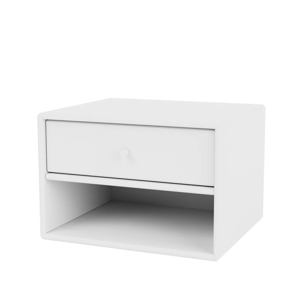 Dash bedside table, Snow 38, incl. suspension cm Montana