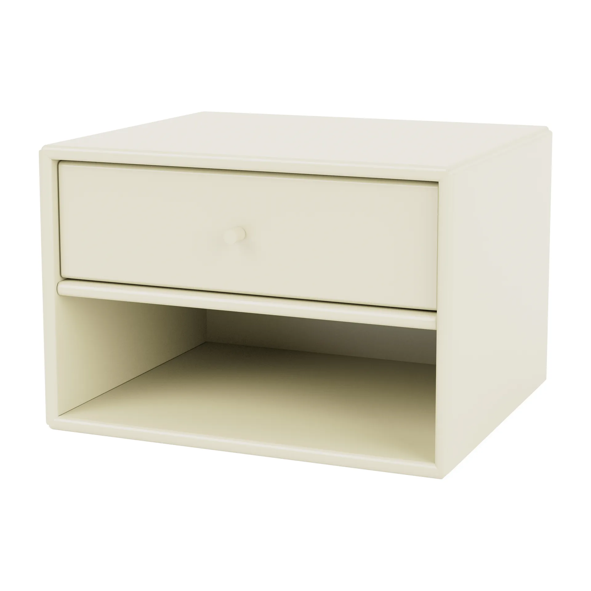 Dash bedside table, Vanilla 150, incl. hanging rail Montana