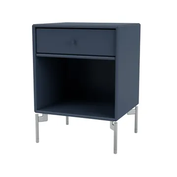 Dream bedside table - Juniper 138, chrome legs - Montana
