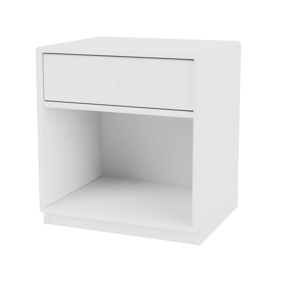 Dream bedside table, New white 101, base 3cm Montana