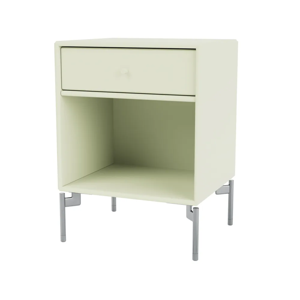 Dream bedside table, Pomelo 140, chrome legs Montana