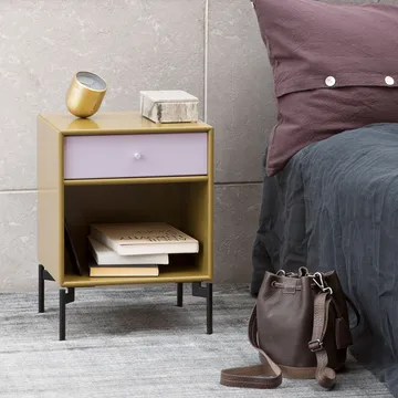 Dream bedside table - Pomelo 140, chrome legs - Montana