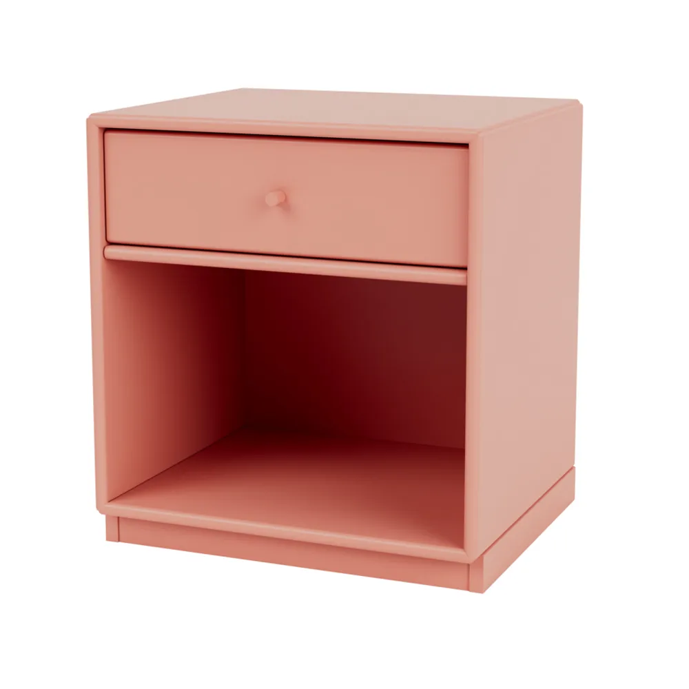 Dream bedside table, Rhubarb 151, base 3cm Montana