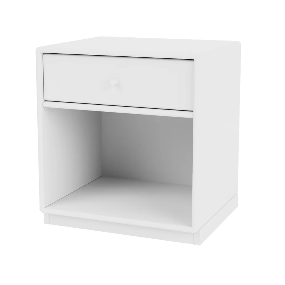 Dream bedside table, Snow 38, base 3cm Montana