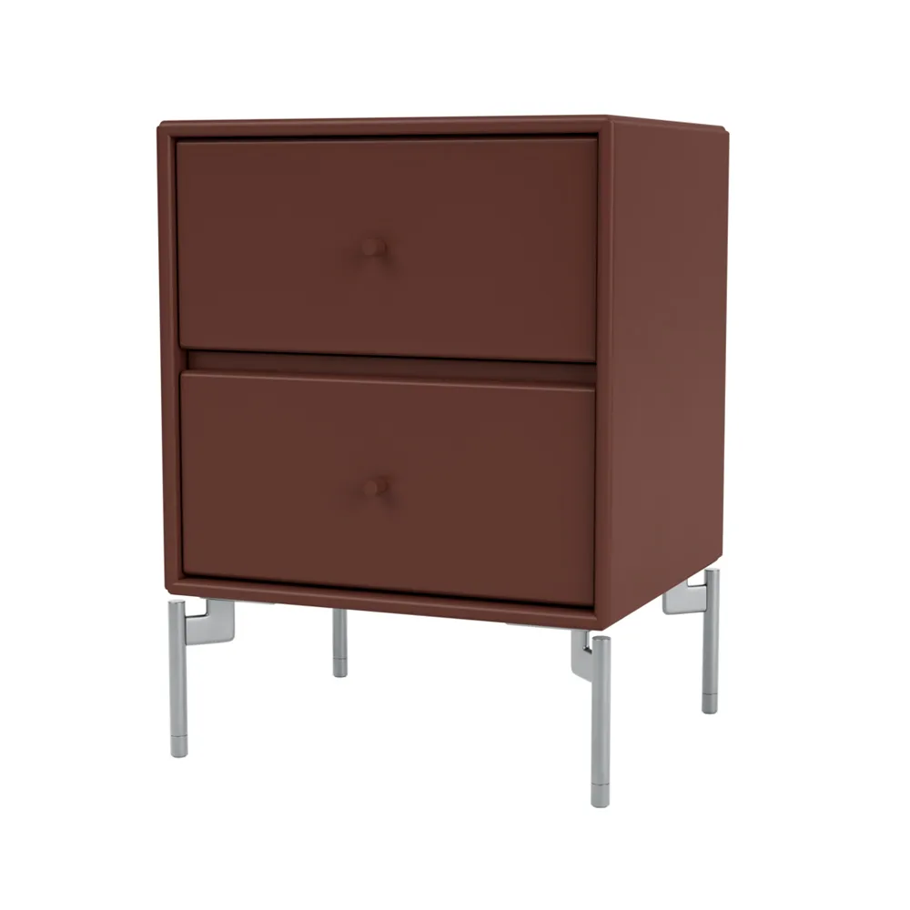 Drift bedside table, Masala 155, chrome legs cm Montana