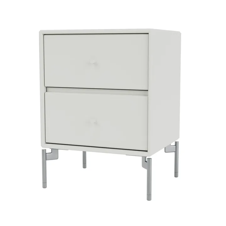 Drift bedside table - Nordic 09, chrome legs cm - Montana