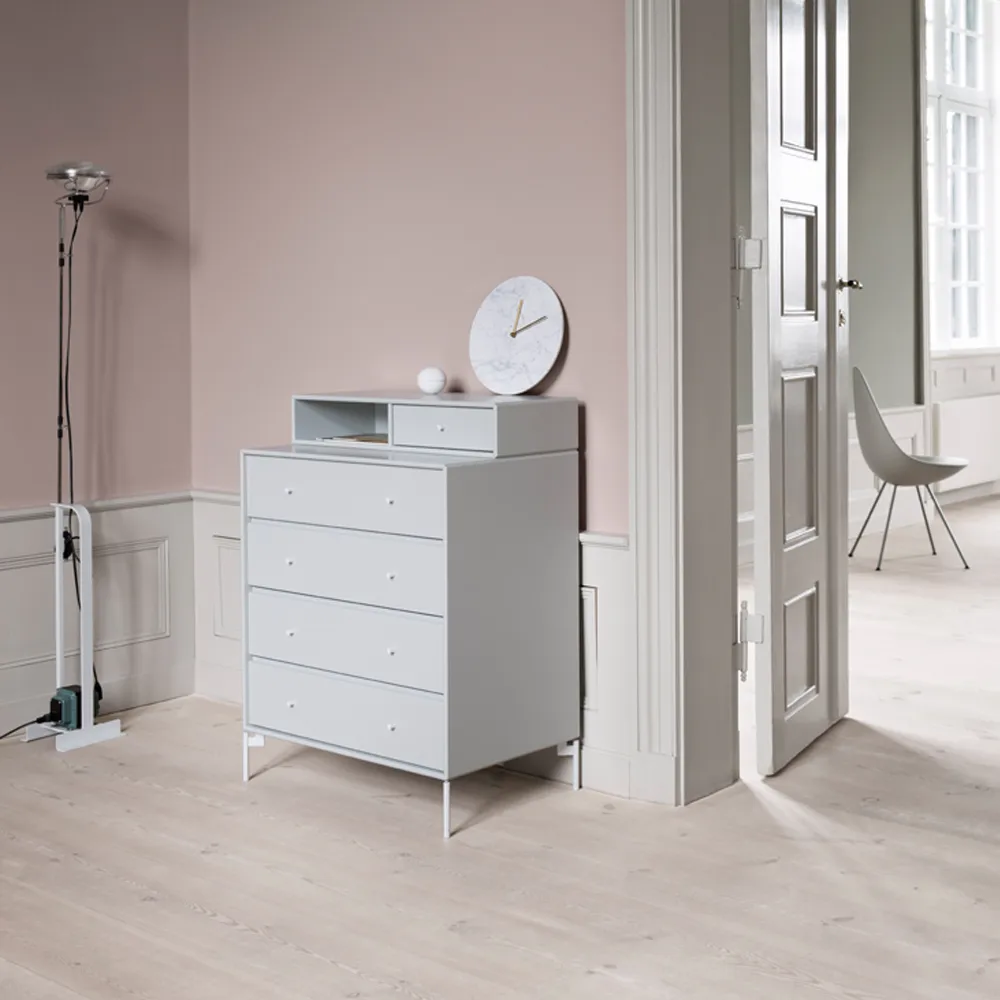 Keep dresser, Anthracite 04-black lacquered leg Montana
