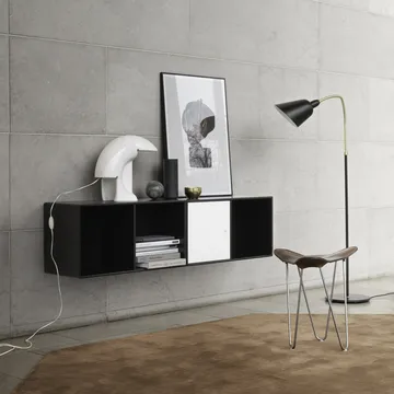Line shelf module wall hung 1 door - Coffee 35 - Montana