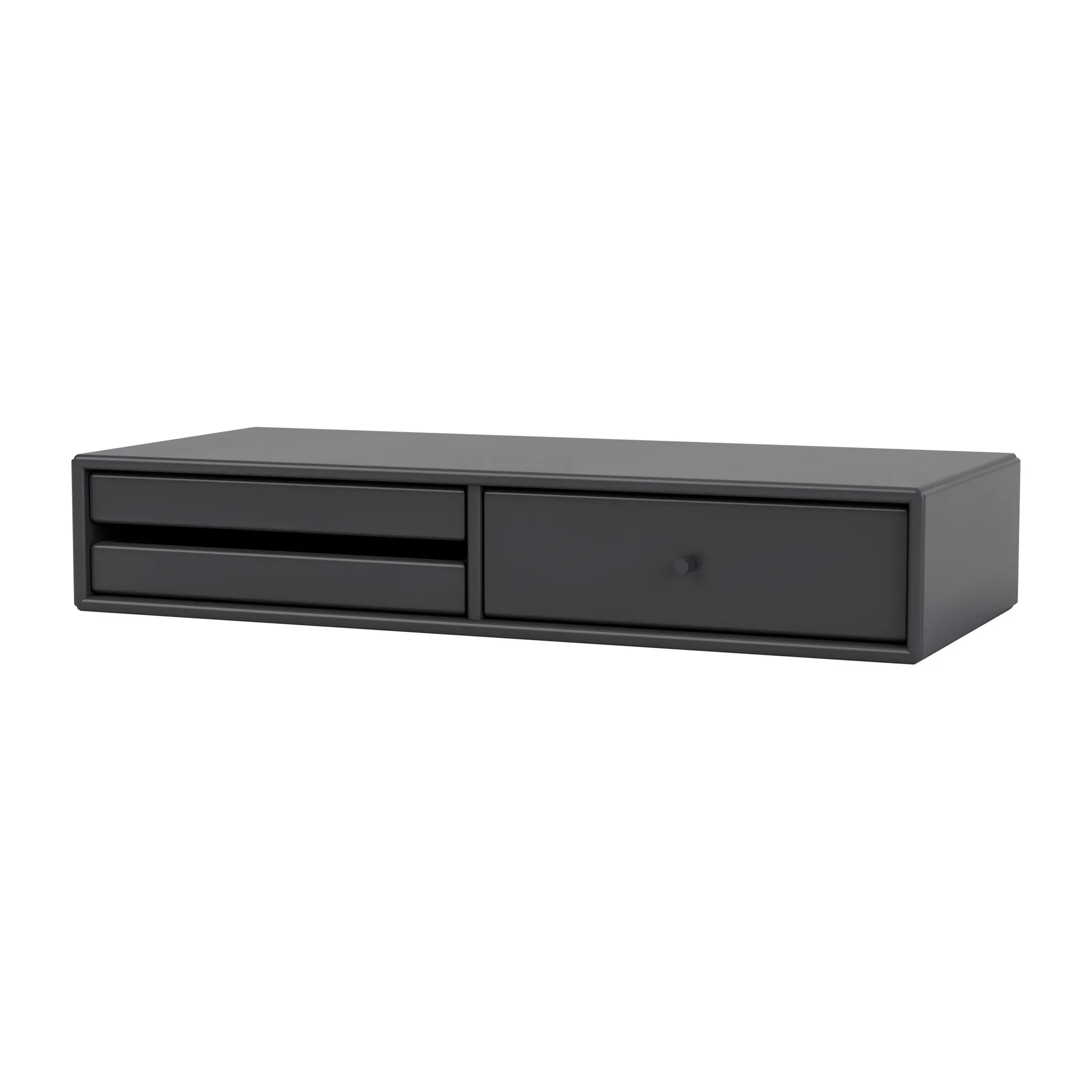 MAKEUP make-up table, wall hung, Anthracite Montana