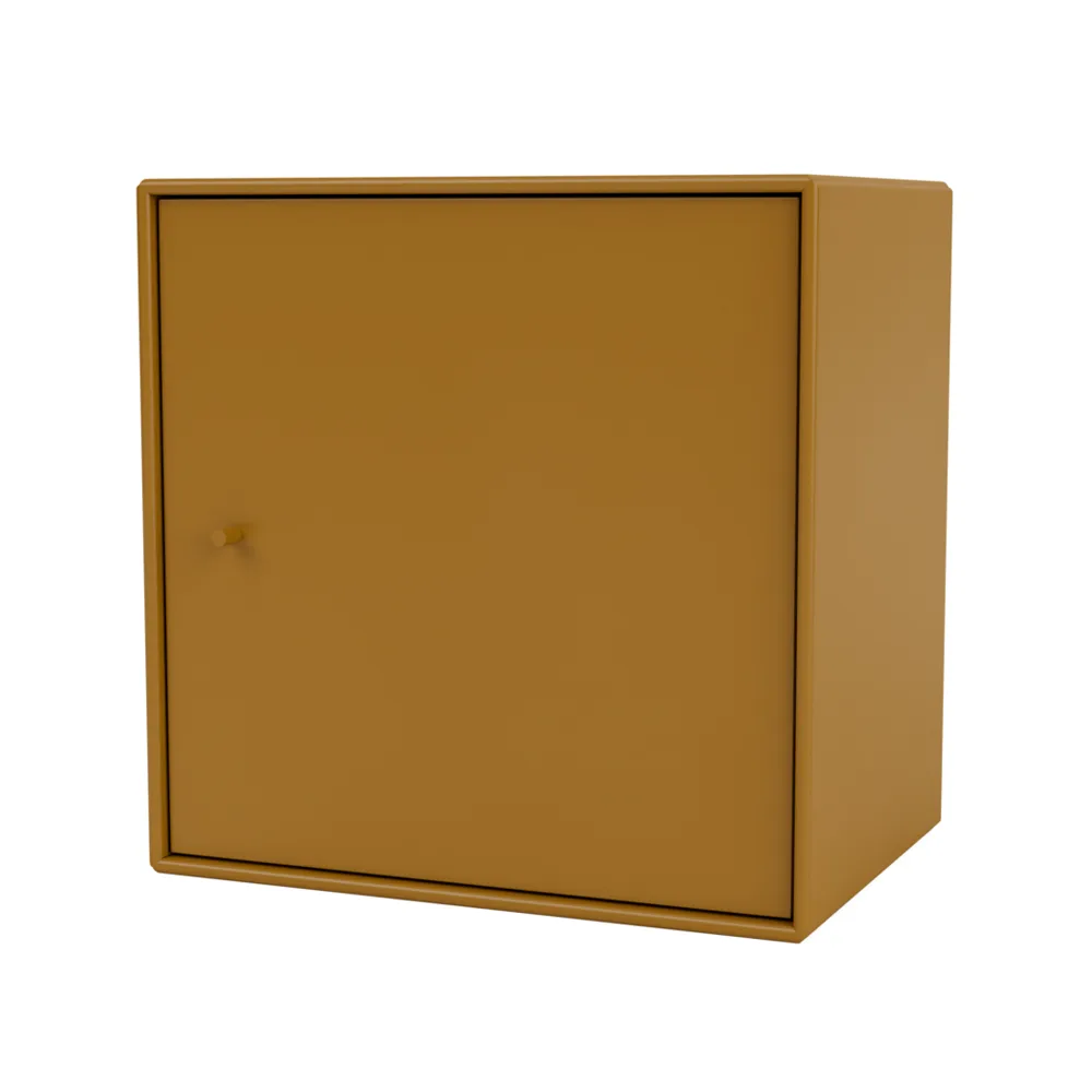 Montana Mini 1103 shelf module, Amber 142. with door Montana