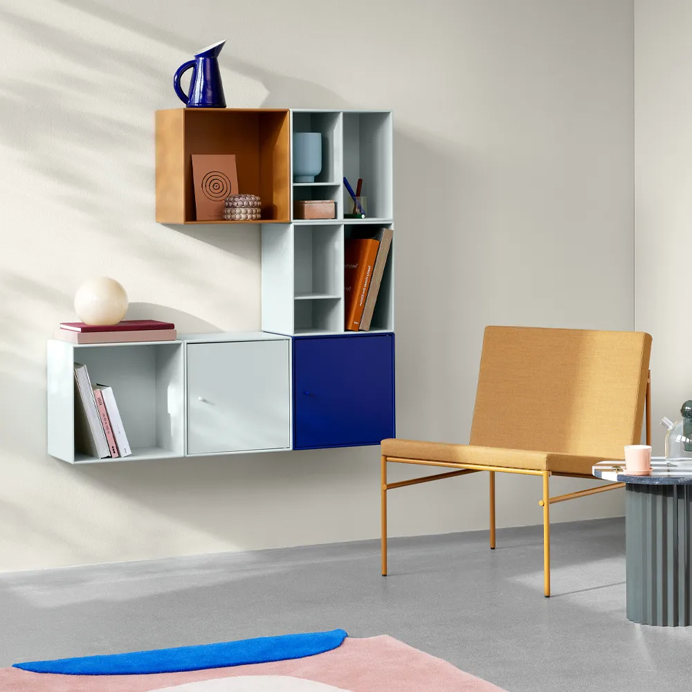 Montana Mini 1103 shelf module, Anthracite 04. with door Montana