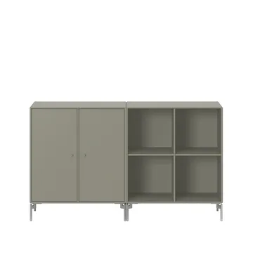 Pair side table - Fennel 144, chrome legs - Montana