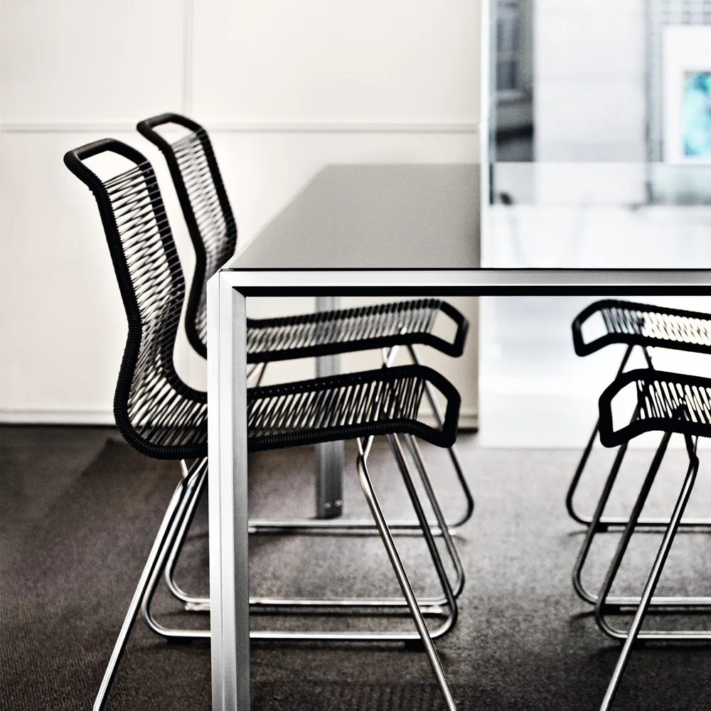Panton One chair, Clark, stainless steel Montana