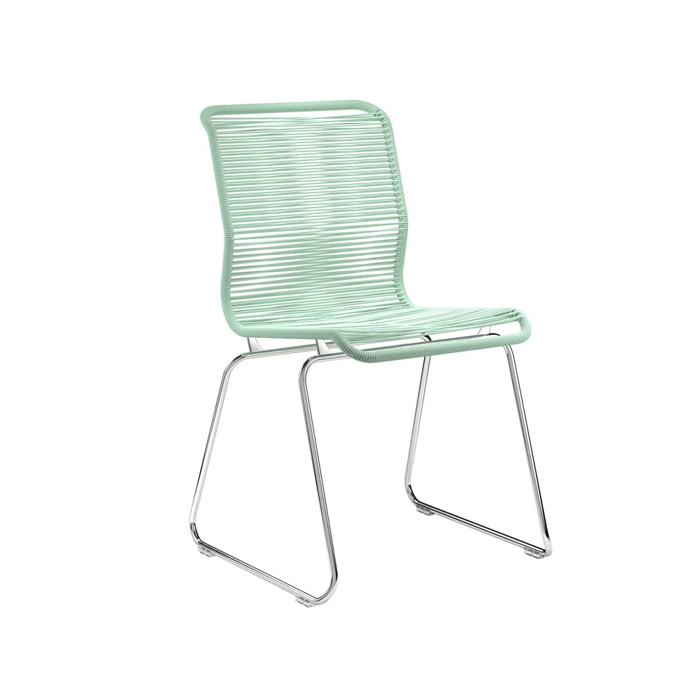 Panton One chair, Marylinn, stainless steel Montana
