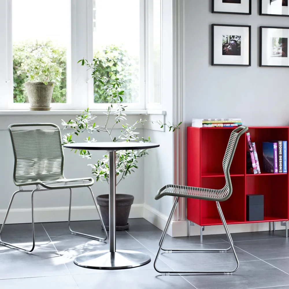 Panton One chair, Nature, paper/stainless steel Montana