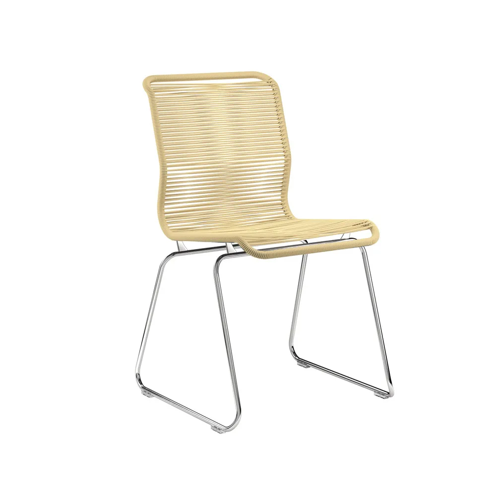 Panton One chair, Vincent, stainless steel Montana