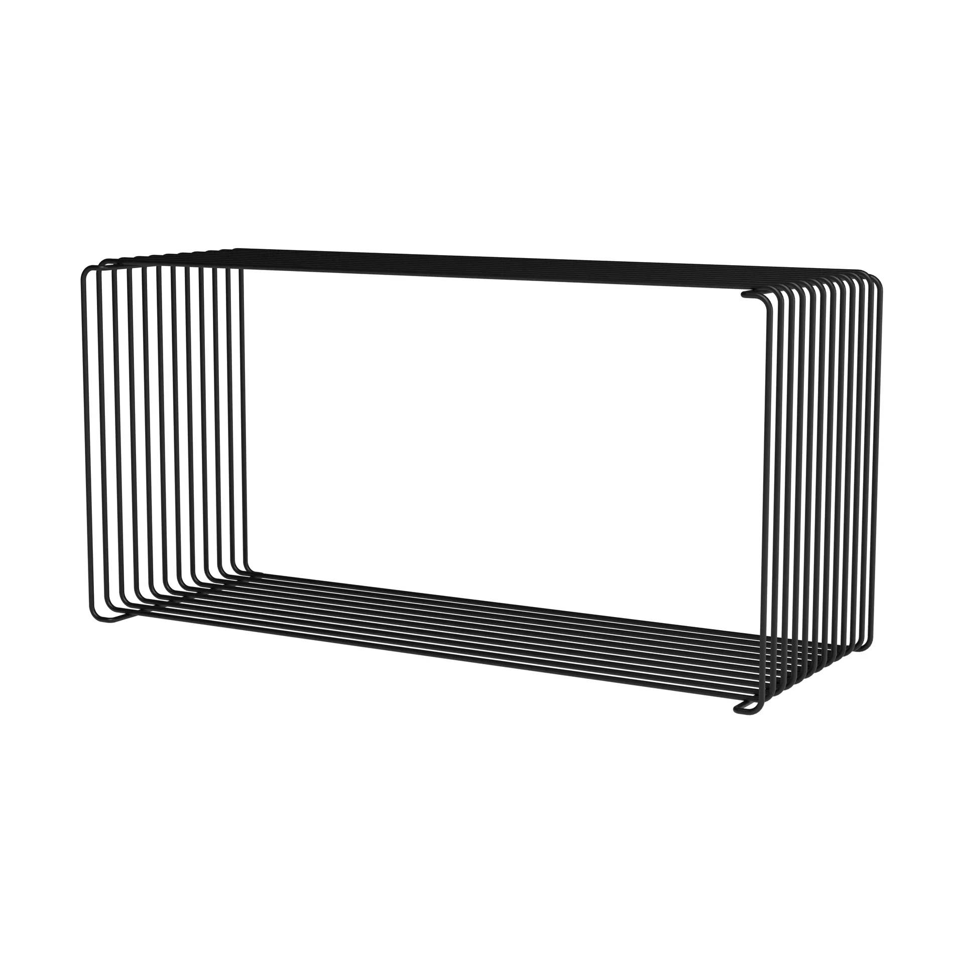 Panton Wire Extended shelf 70x34,8x25,7 cm, Black Montana