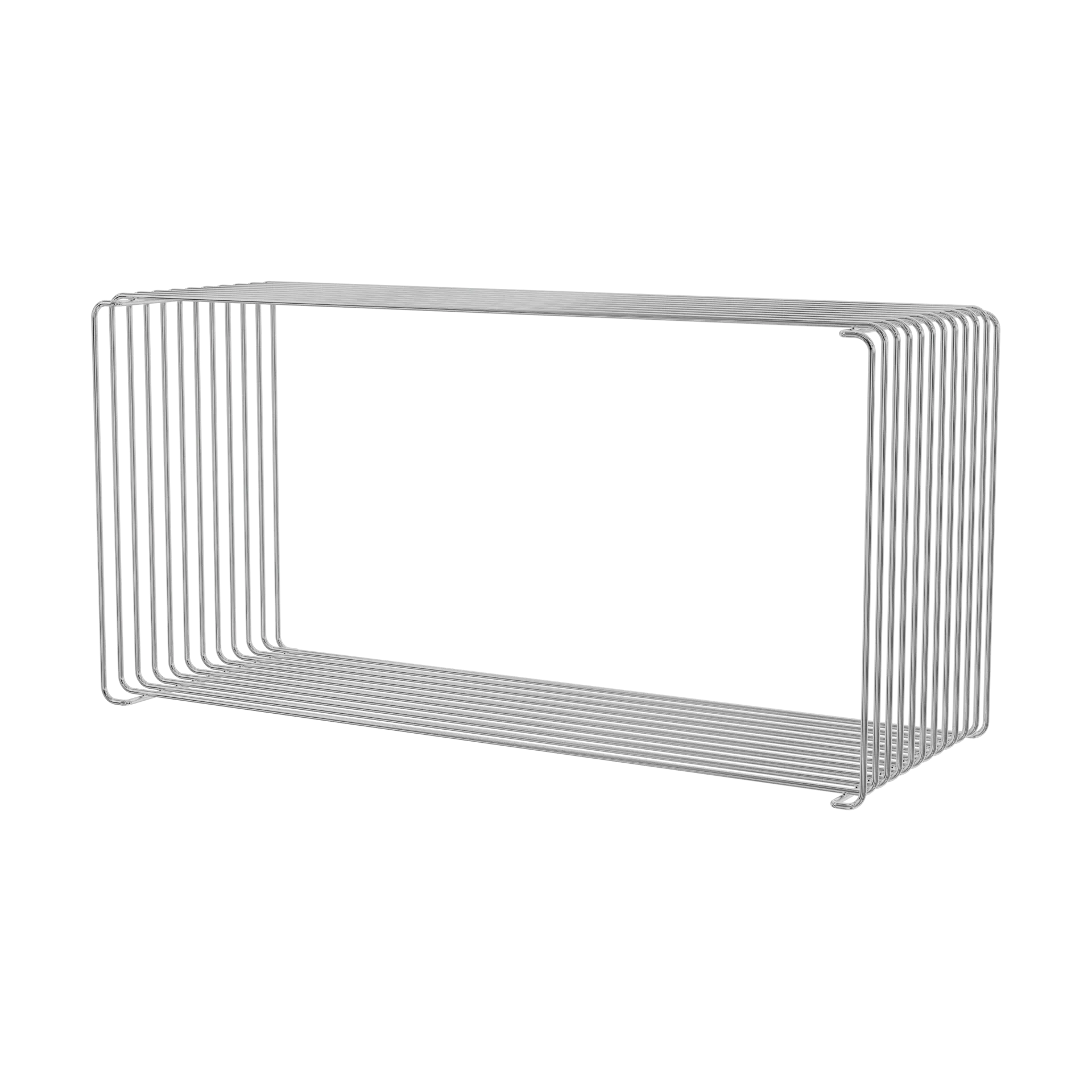Panton Wire Extended shelf 70x34,8x25,7 cm, Chrome Montana