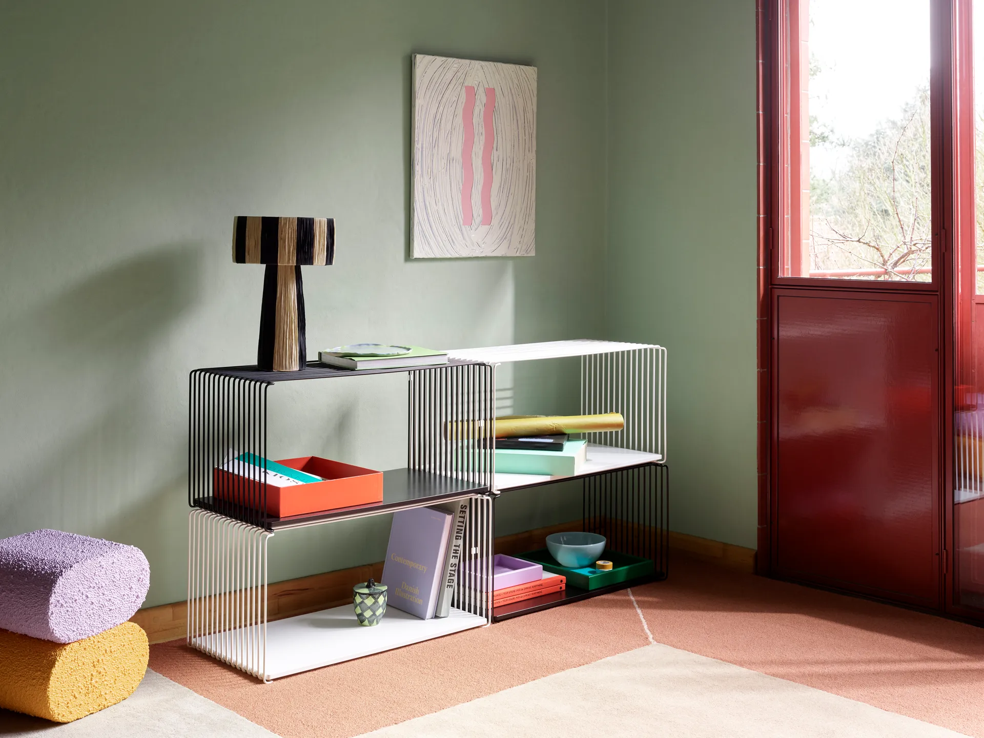 Panton Wire Extended shelf 70x34,8x34,8 cm, Snow Montana