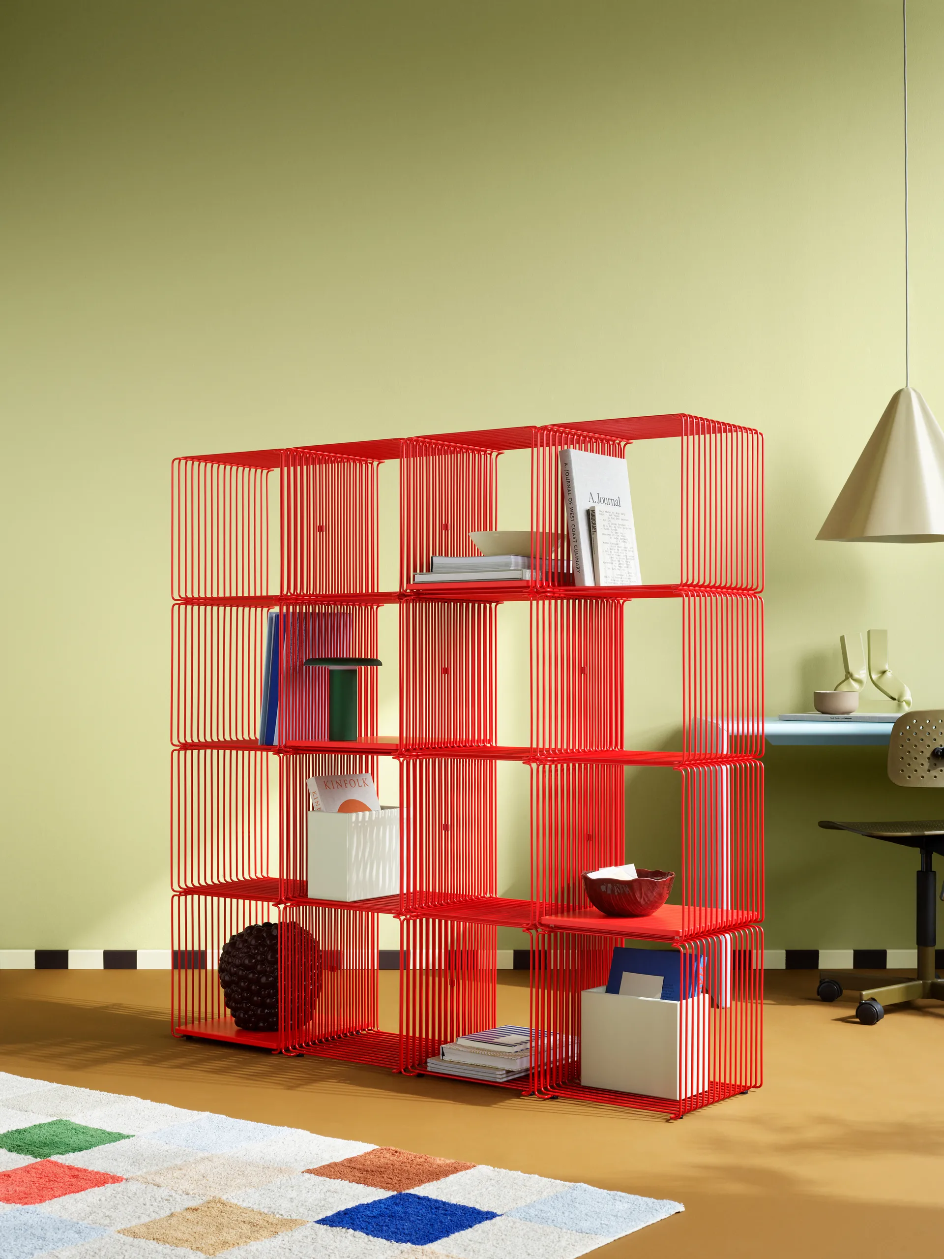 Panton Wire shelf 33x34.8 cm, Rosehip Montana