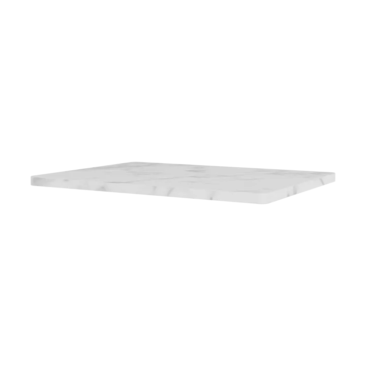 Panton Wire tabletop 34,8x25,7 cm - White marble - Montana