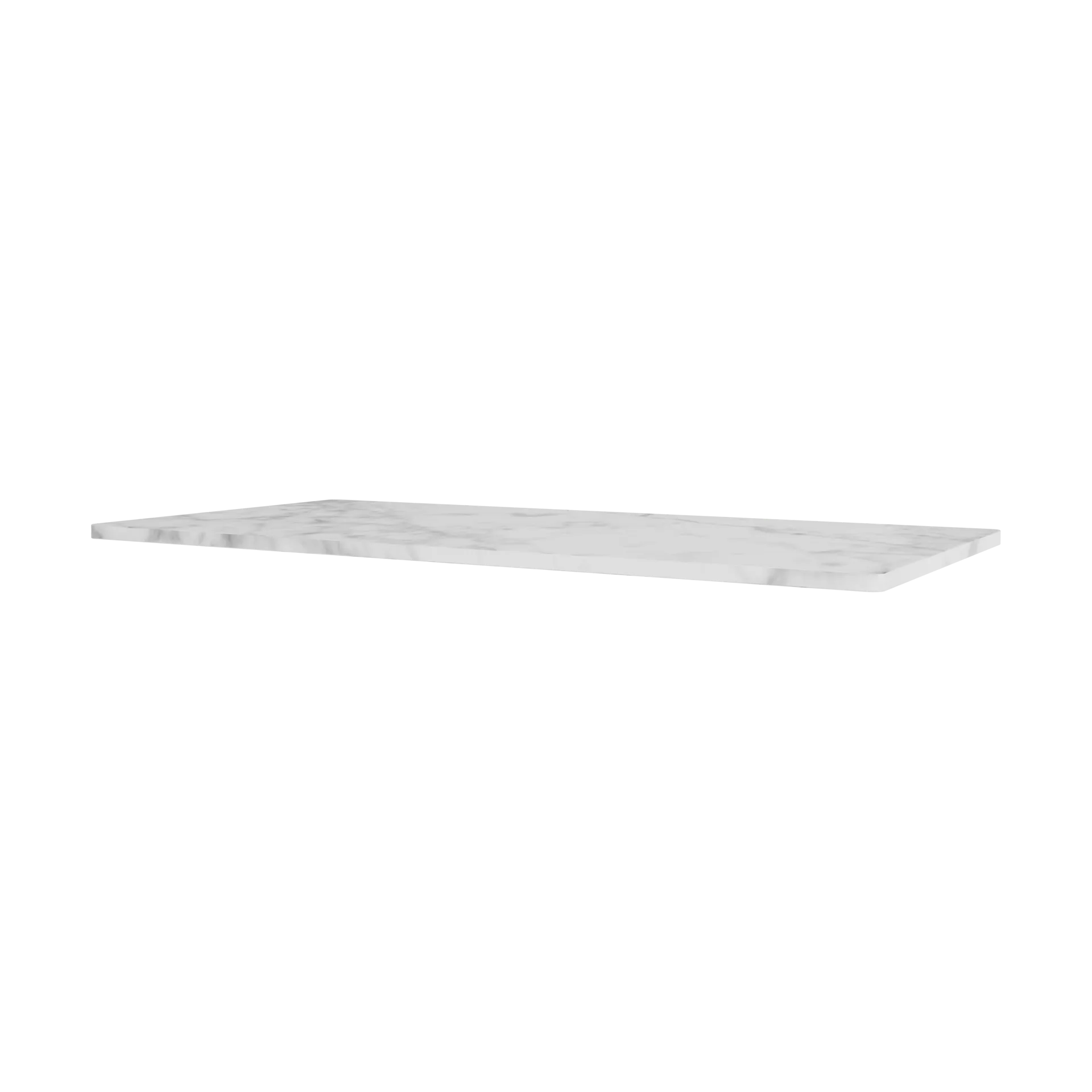 Panton Wire tabletop 70,1x34,8 cm, White marble Montana