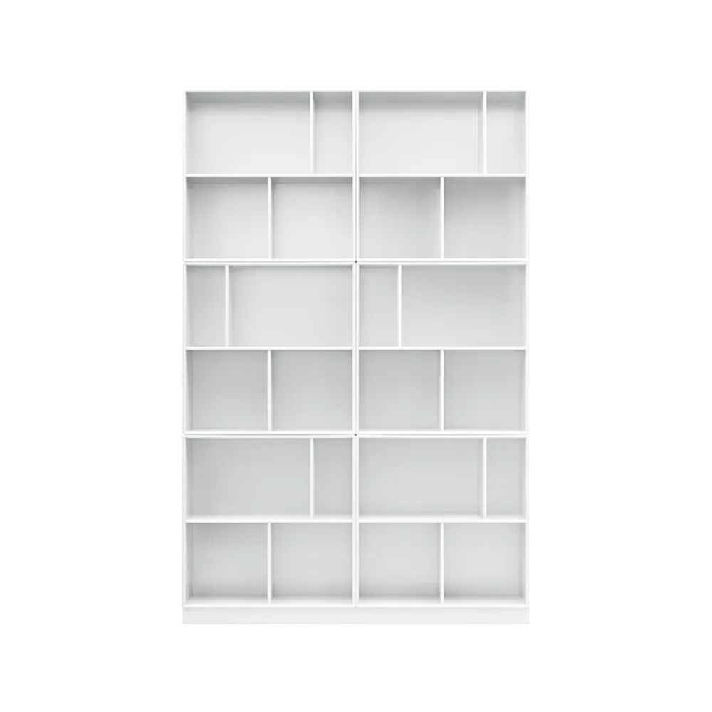 Read bookshelf, New white 101 with 7 cm base Montana